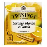 Chá Laranja, Manga e Canela Infusions Twinings Caixa 18g com 10 Unidades