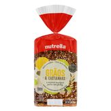Pão Integral Grãos & Castanhas Nutrella Pacote 450g