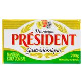 Manteiga Extra com Sal Président Gastronomique Pote 200g