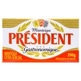 Manteiga Extra sem Sal Président Gastronomique Pote 200g