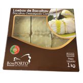 Lombo de Bacalhau Congelado Dessalgado Bom Porto Caixa 1kg