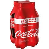 Refrigerante Coca-Cola Pack com 4 Garrafas 1,5l Cada Leve Mais Pague Menos