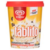 Sorvete Sabor Baunilha com Pedaços de Chocolate ao Leite e Chocolate Branco Tablito Kibon Pote 800ml