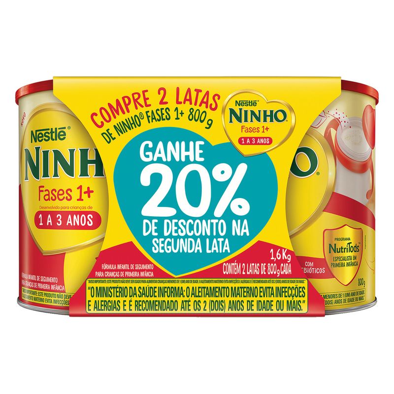 Pack-Composto-Lacteo-Nestle-Ninho-Fases-1--Lata-16kg-2-Unidades-Gratis-20--de-Desconto-na-Segunda-Lata