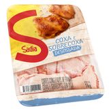 Coxa com Sobrecoxa de Frango Congelada sem Osso Sadia Bandeja 1kg