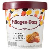 Sorvete Sabor Baunilha com Caramelo e Biscoito Belga Häagen-Dazs Pote 473ml