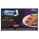 Filé de Atum em Azeite de Oliva com Alho Pedaços Gomes da Costa Caixa 125g