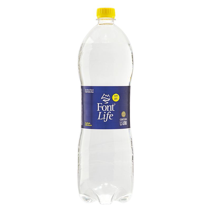 Agua-Mineral-Natural-com-Gas-Font-Life-Garrafa-15l