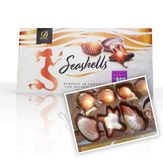 Bombons Seashells de Chocolate com Avelãs Donckels Caixa 250g