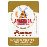 Farinha de Trigo Tipo 1 Anaconda Premium Pacote 1kg