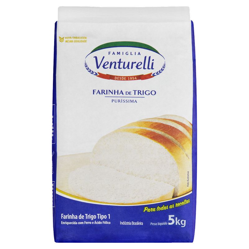 Farinha-de-Trigo-Tipo-1-Famiglia-Venturelli-Purissima-Pacote-5kg