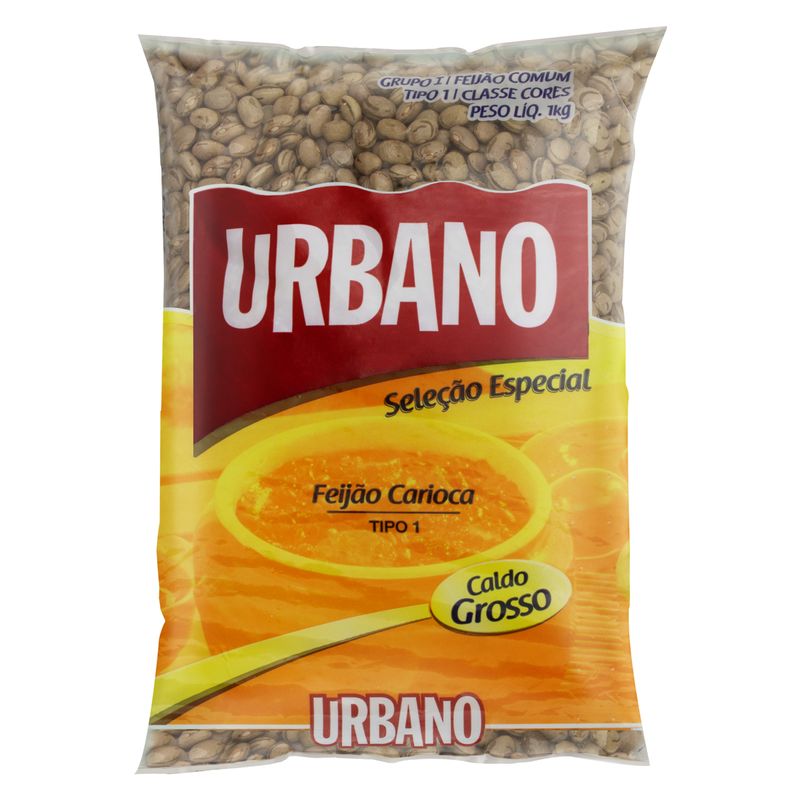 Feijao-Carioca-Tipo-1-Urbano-Selecao-Especial-Pacote-1kg