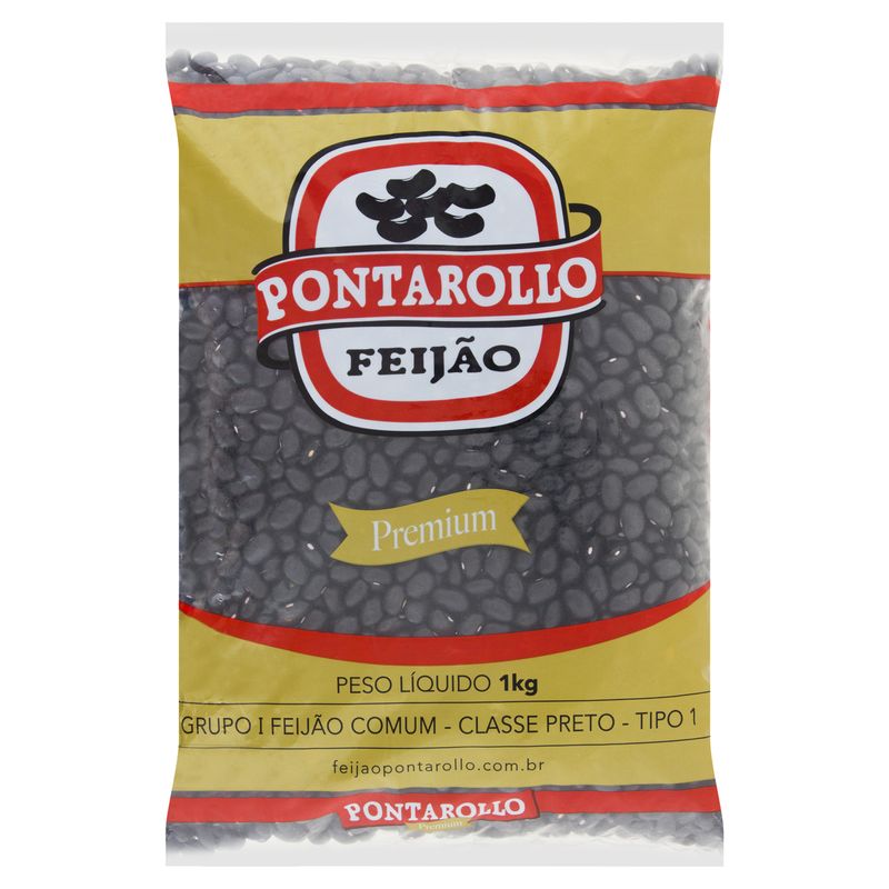 Feijao-Preto-Tipo-1-Pontarollo-Premium-Pacote-1kg