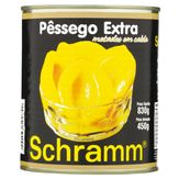 Pêssego Extra em Calda Schramm Lata 450g