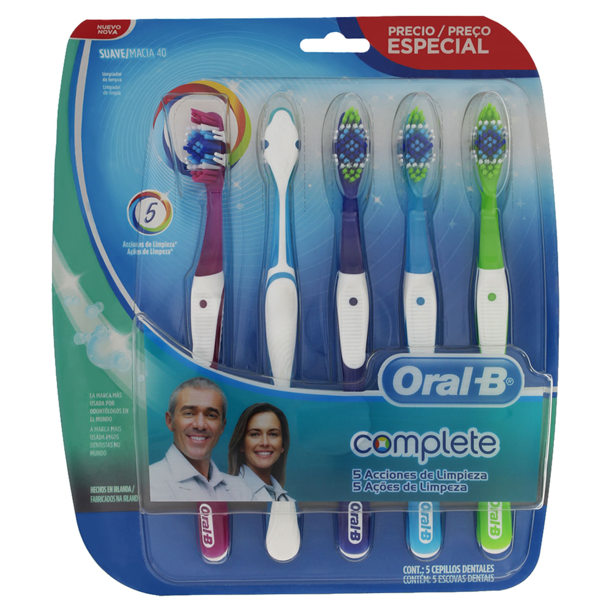 Escova Dental Macia Oral-B Complete Pack Com 5 Unidades - Sam's Club