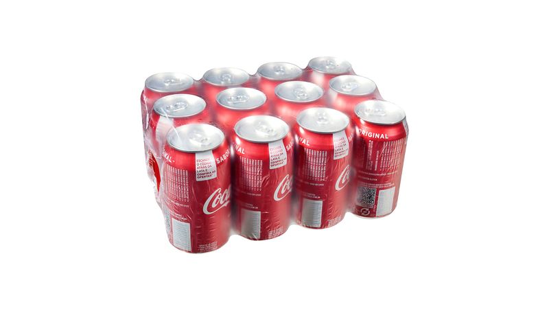 Refrigerante Coca-Cola Lata Pack c/ 6 Unid de 350ml Cada, Convencional