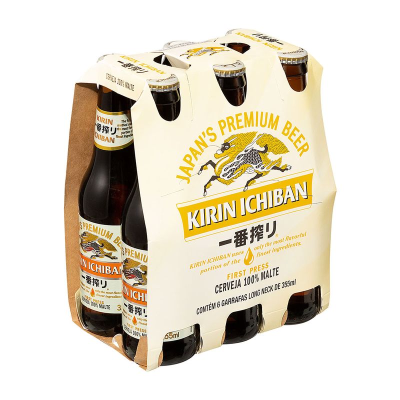 Pack-Cerveja-Lager-Premium-Kirin-Ichiban-Garrafa-6-Unidades-355ml-Cada