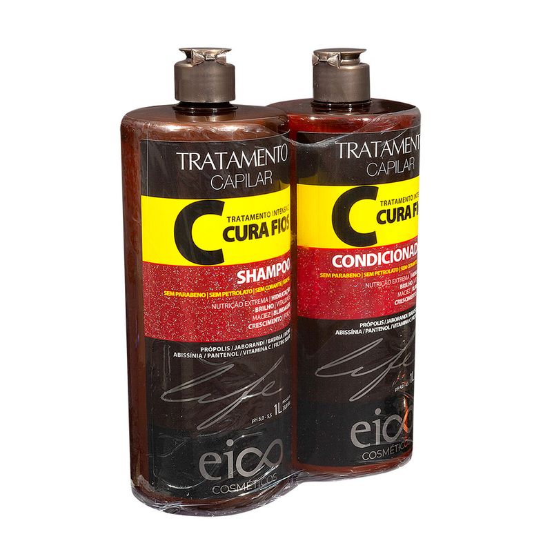 Kit-Shampoo---Condicionador-Eico-Cura-Fios-2-Unidades-1l