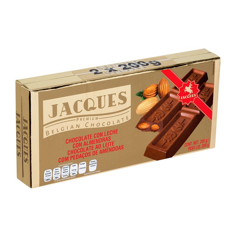 Pack-Chocolate-com-Amendoa-Jacques-Premium-200g-com-2-Unidades