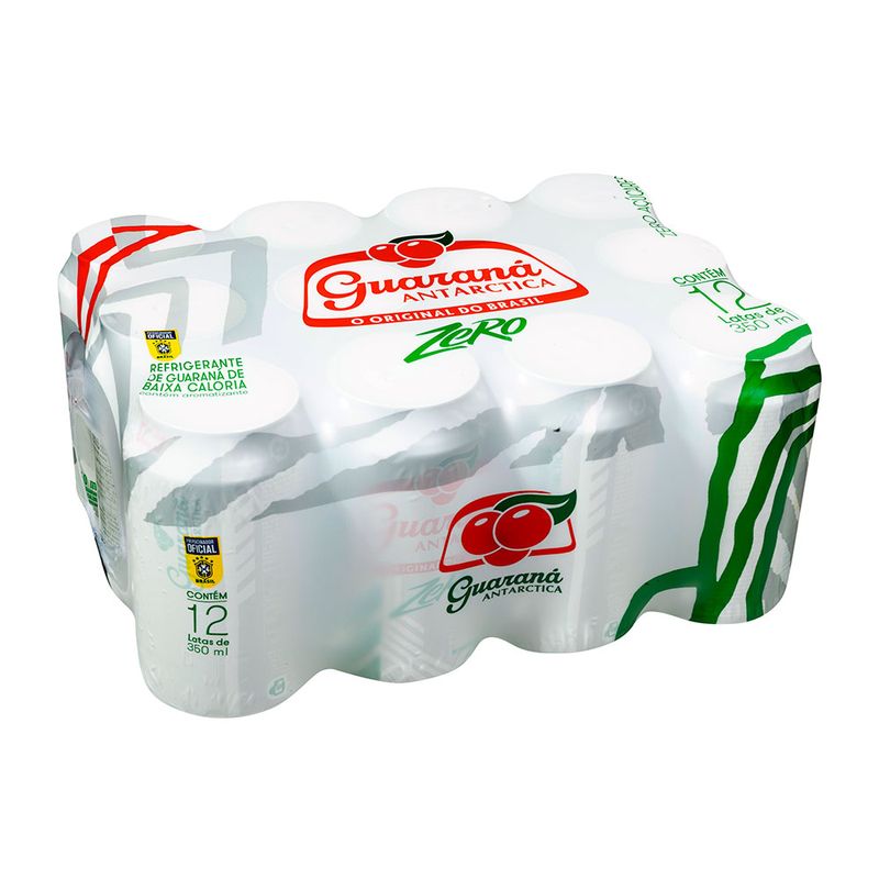 Pack-Refrigerante-Guarana-Antarctica-Zero-Pack-com-12-Unidades-com-350ml