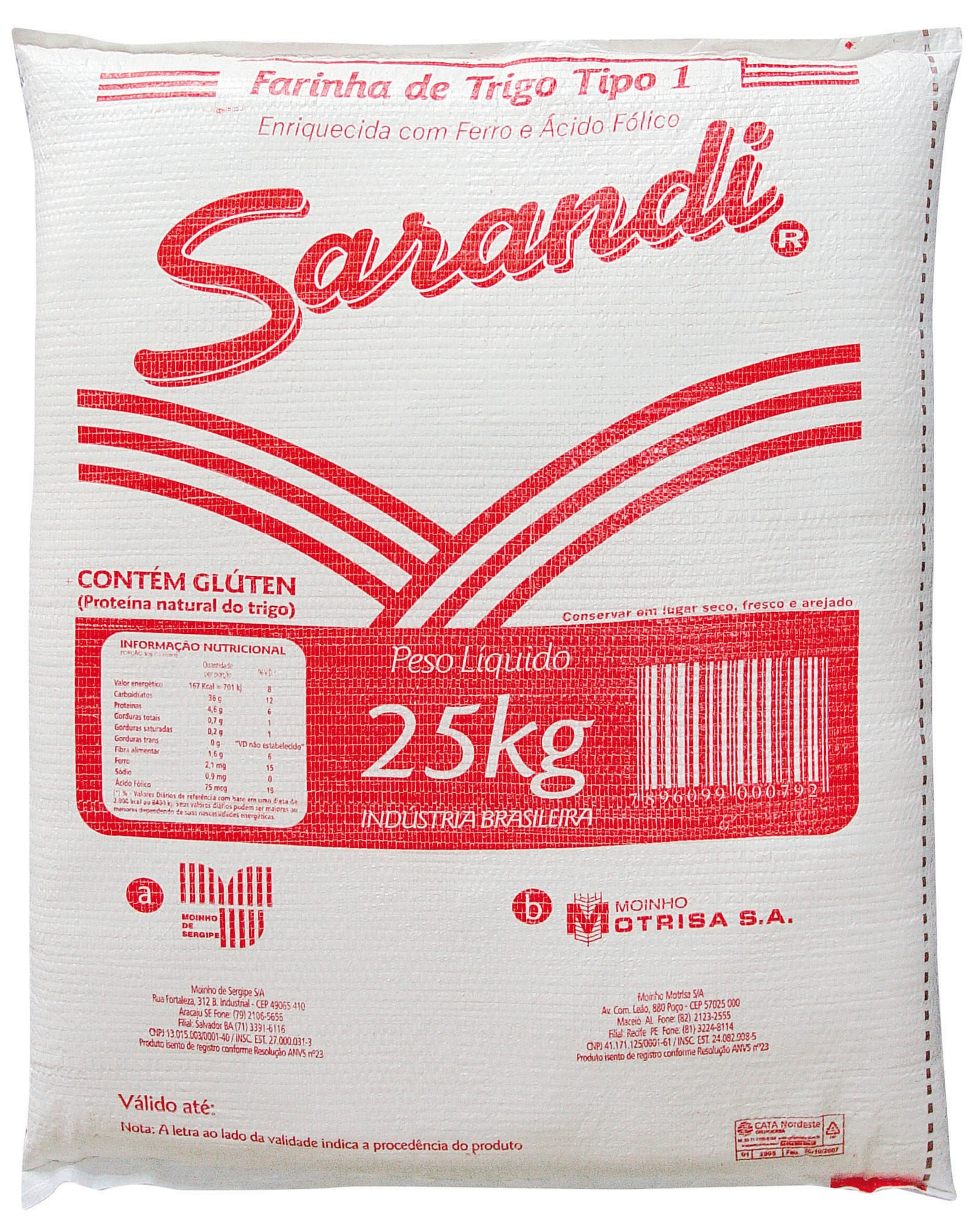 Encontraproduto.com.br - Farinha Trigo Sarandi Pacote 25kg