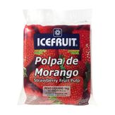 Polpa Morango Icefruit Pacote 10 Unidades 100g Cada