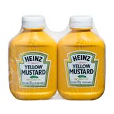 Mostarda Amarela Heinz Frasco Pack com 2 Unidades 255g Cada