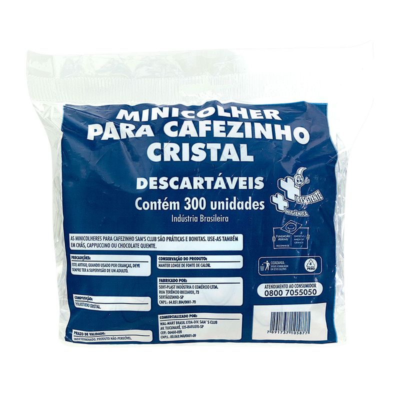 Colher-Descartavel-para-Cafe-Cristal-Member-s-Mark-300-Unidades