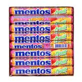 Bala Laranja, Morango e Limão Mentos Fruit Pack com 16 Unidades