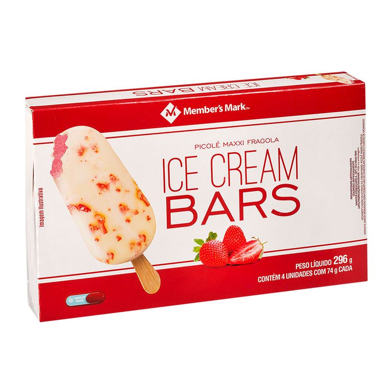 Picole-de-Morango-com-Chocolate-Branco-Ice-Cream-Bars-Member-s-Mark-Pack-com-4-Unidades-74g-Cada