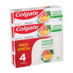 Creme-Dental-Natural-Extracts-Colgate-Pack-com-4-Unidades-90g-Cada