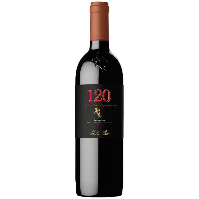 Vinho-Tinto-Chileno-120-Coleccion-Indepencia-Carmenere-Santa-Rita-Garrafa-750Ml