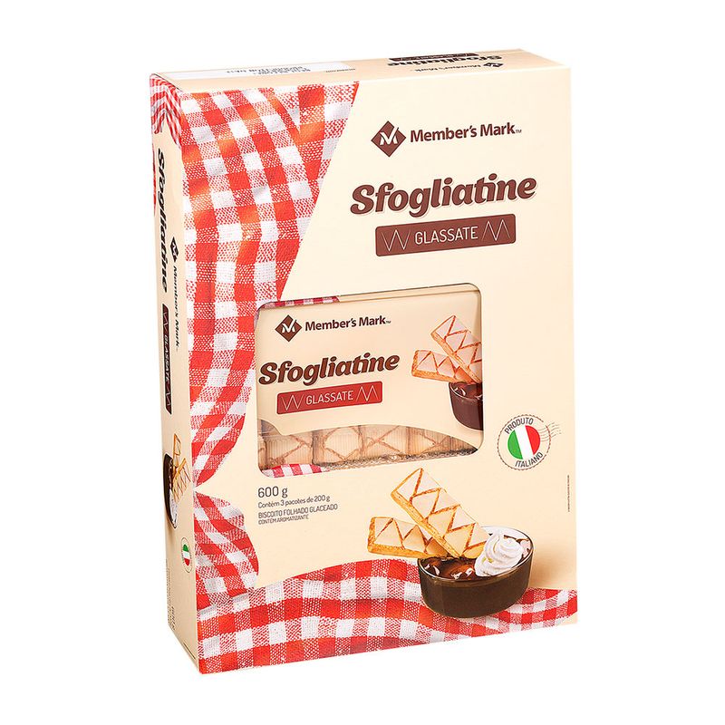 Biscoito Folhados Sfogliatine Glassate Member's Mark Pack