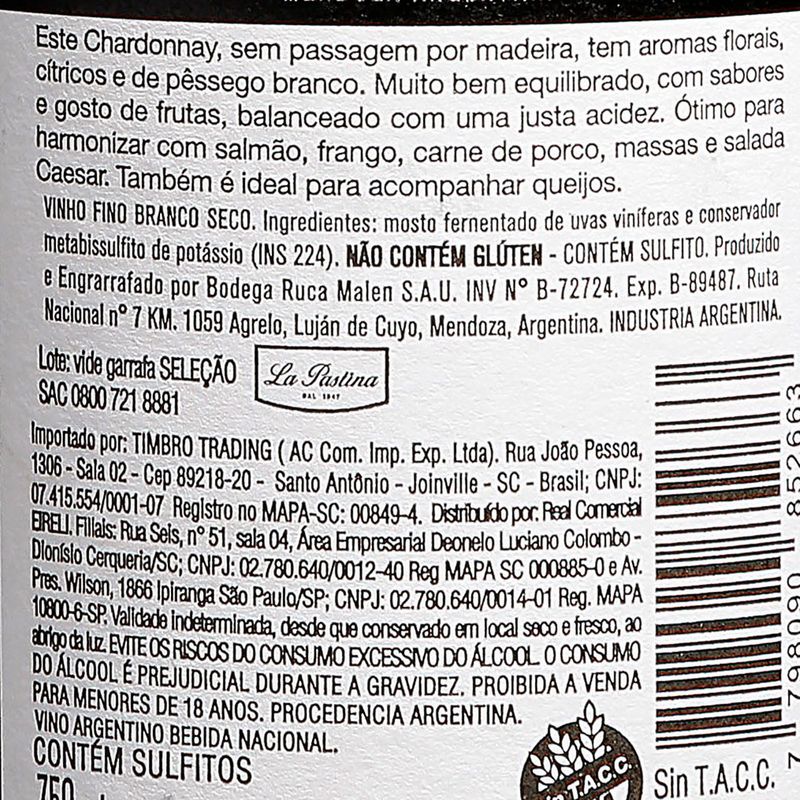 Vinho-Branco-Ruca-Malen-Chardonnay-2019-Argetino-Garrafa-750ml