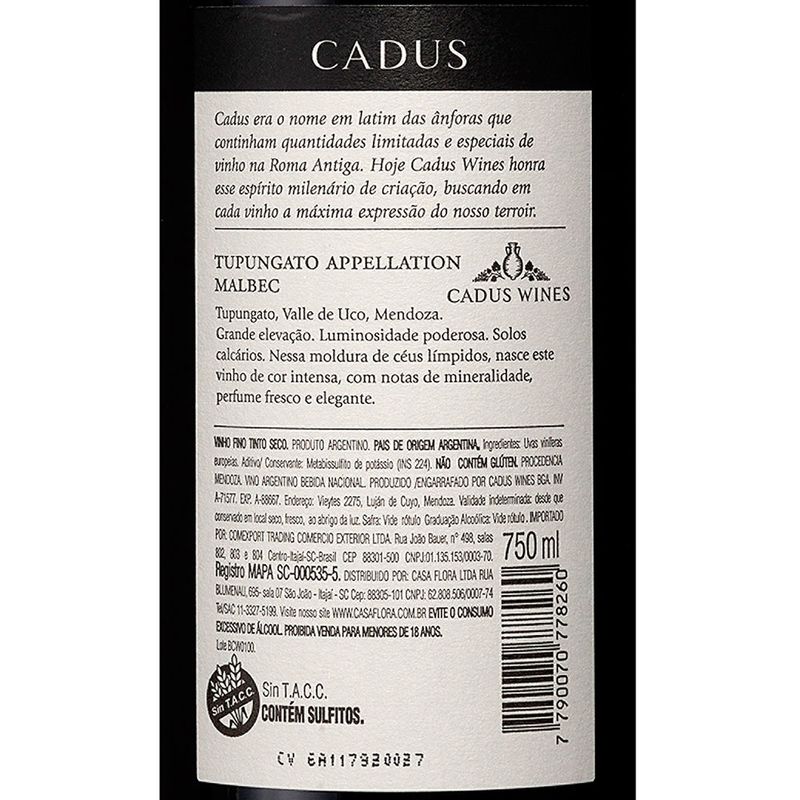 Vinho-Tinto-Cadus-Tupungato-Appellation-Malbe-2017-Argentina-Garrafa-750ml