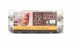 Ovos-Caipira-Organico-Omega-3-e-Vitamina-E-Fazenda-da-Toca-Cartela-10-Unidades