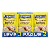 Fermento Biológico Seco Instantâneo Fleischmann Envelope 10g Cada Leve 3 Pague 2 Unidades