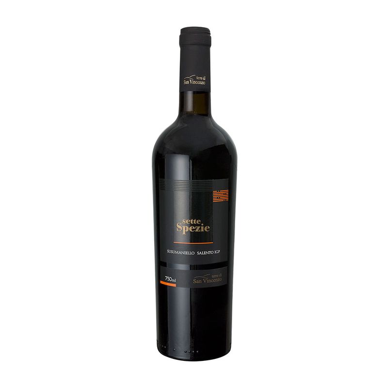 Vinho-Italiano-Tinto-Susumaniello-Salento-Sette-Spezie-Garrafa-750ml