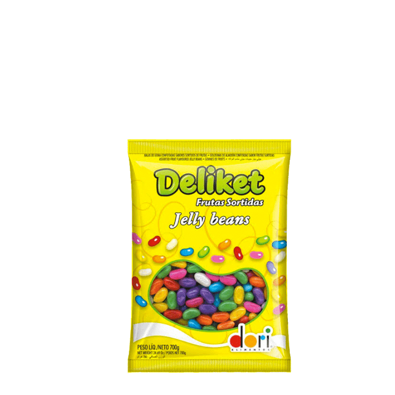 Bala-de-Frutas-Sortidas-Deliket-Jelly-Bean-Dori-Pacote-700g
