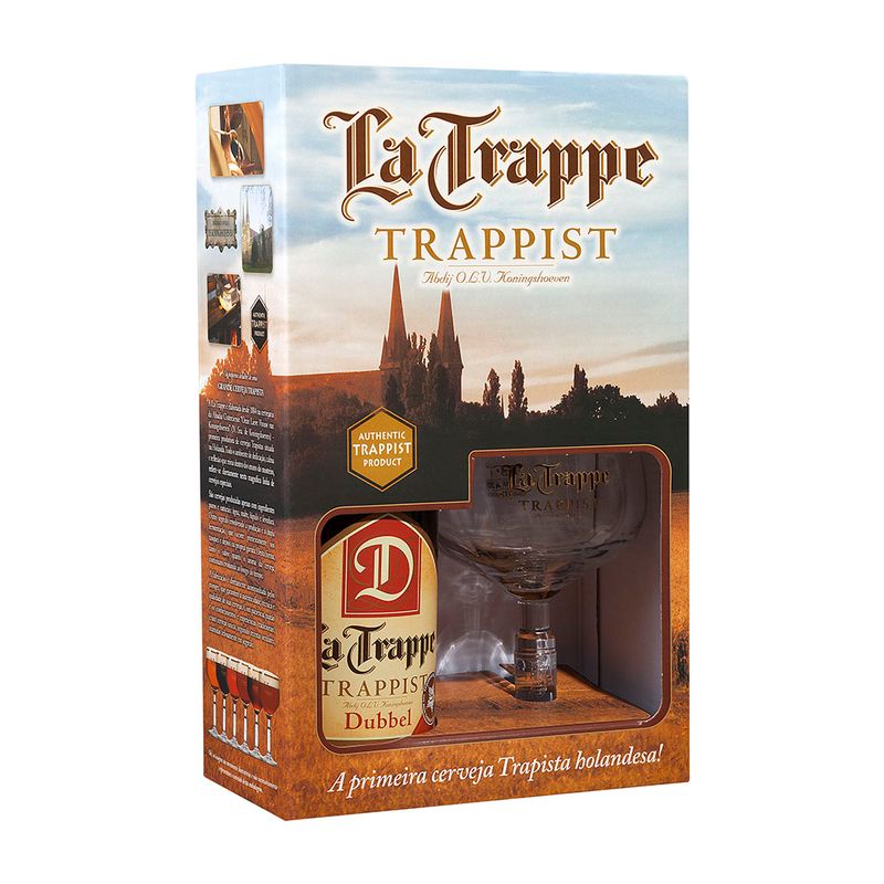 Cerveja-Dubbel-La-Trappe-Trappist-Kit-1-Garrafa-750ml---1-Taca