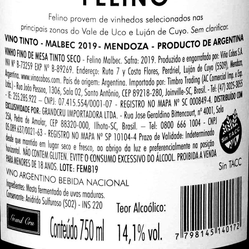 Vinho-Tinto-Seco-Argentino-Malbec-2019-Felino-Garrafa-750ml