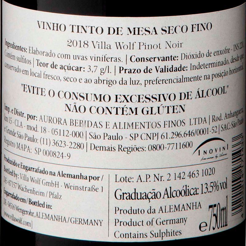 Vinho-Tinto-Alemao-Seco-Pinot-Noir-2018-Villa-Wolf-Garrafa-750ml