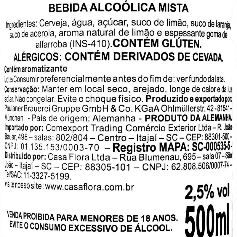 Cerveja-Importada-Mista-Lemon-Radler-Paulaner-Garrafa-500ml