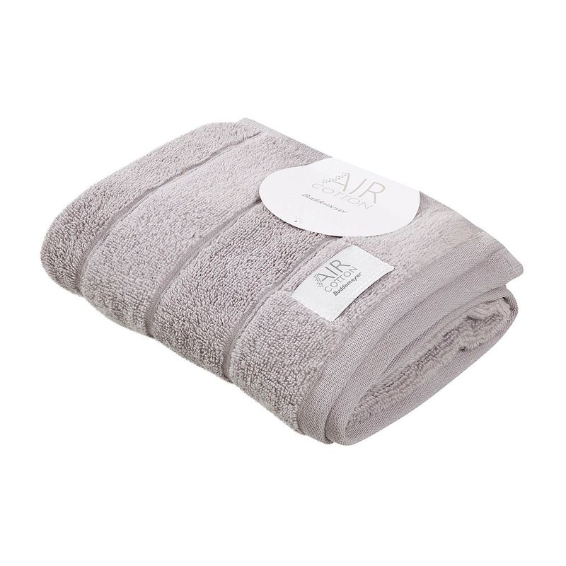 Toalha-de-Rosto-100--Algodao-Cinza-Dual-Air-Cotton-Buddemeyer