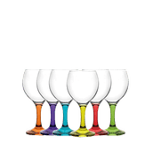 Conjunto 6 Taças Para Gin Com Base Colorida Lav