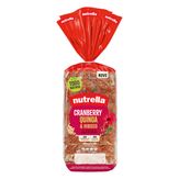 Pão de Forma Cranberry, Quinoa & Hibisco Todo Natural Nutrella Pacote 350g Novo