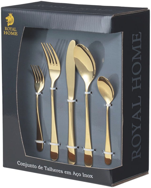 Kit-Talheres-Dourados-em-Aco-Inox-Royal-Home-Caixa-30-Unidades