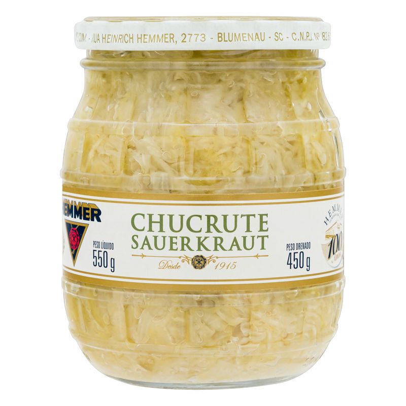 Chucrute-Sauerkraut-Hemmer-Vidro-450g