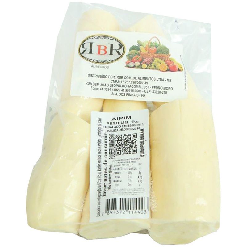Aipim-sem-Casca-RBR-Alimentos-Pacote-1kg