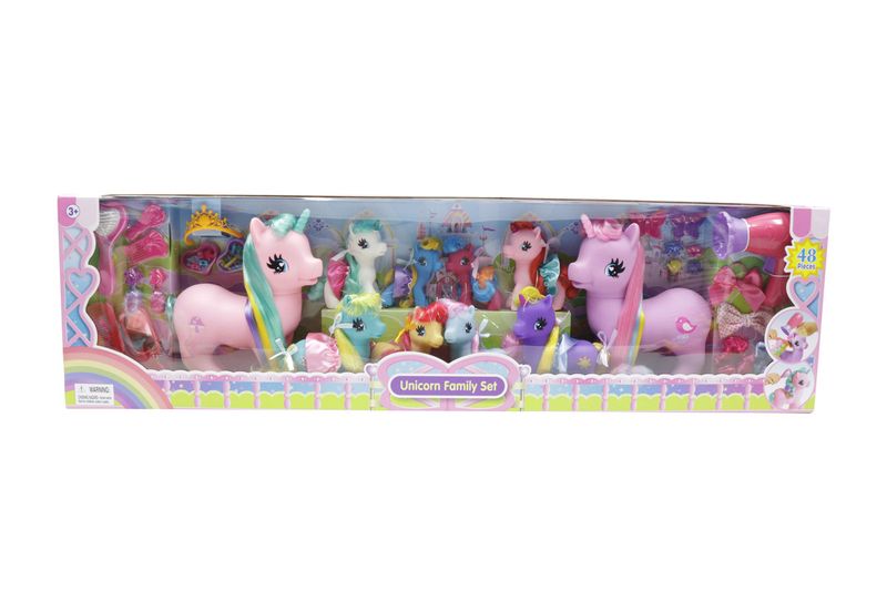 Conjunto-Unicornio-com-Acessorios-Wonder-Pony-Land-Gigo-Toys-Caixa-48-Unidades